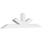 Ekena Millwork Saratoga Architectural Grade PVC Gable Bracket, 96"W x 24"H x 6"D x 6"F, 6/12 Pitch GBP096X24X0606SAR00 - alternate 1